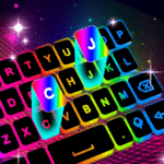 teclado led de neon color rgb emoji gif